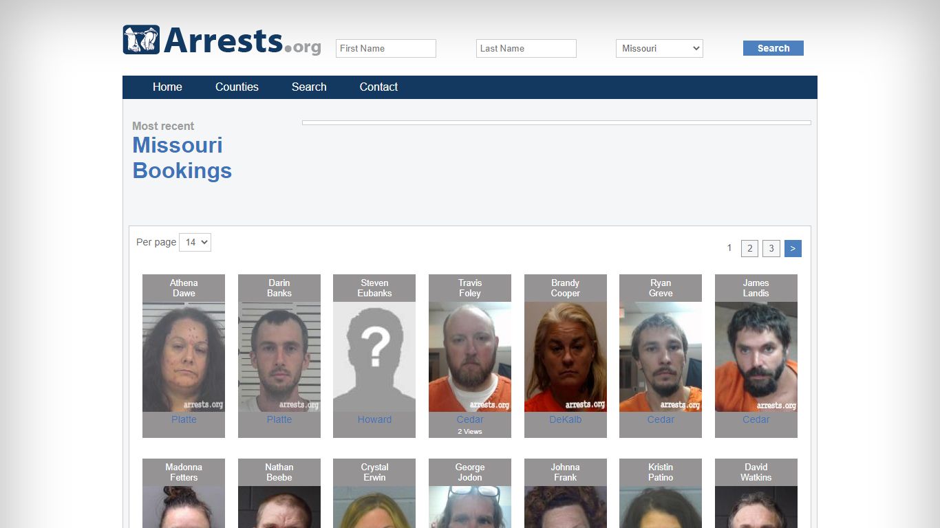 Missouri Arrests and Inmate Search